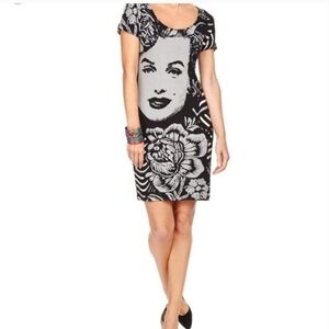 DESIGUAL By Monsieur Lacroix‎ The Devine Marilyn Pop Art Bodycon Dress.